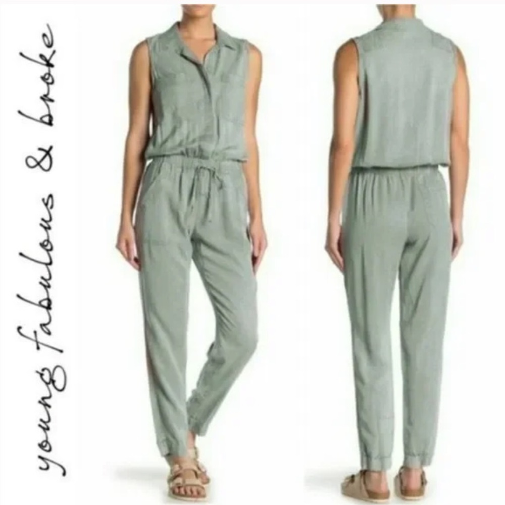 Young Fabulous & Broke Utility Jumpsuit Tencel